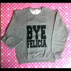 BYE FELICIA SMALL JERZEES NuBLEND Gray Sweatshirt. NWOT